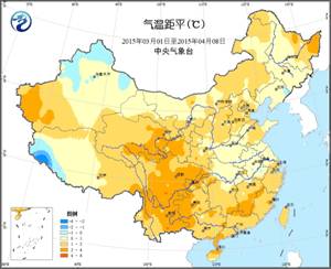 ͼ1 2015��3��1����4��8��ƽ�����¾�ƽ���棩