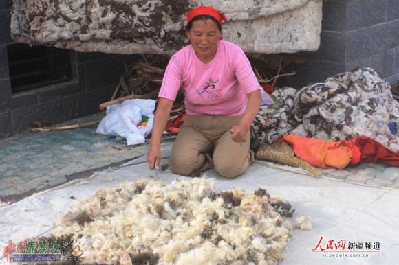 新疆阿合奇县羊毛高产助推农牧民增收致富