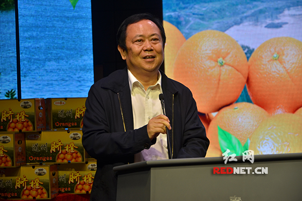 永州市委常委、副市长蒋善生出席推介会并讲话。