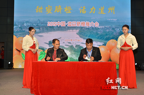 现场签订销售合同。