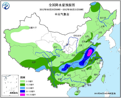 今明天四川盆地至黄淮等地有强降雨