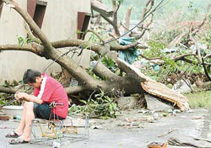 龙卷风夜袭高雄近吨重铁皮屋卷到半空(图)