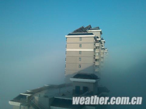 初夏时节现浓雾 河南多地发红色预警