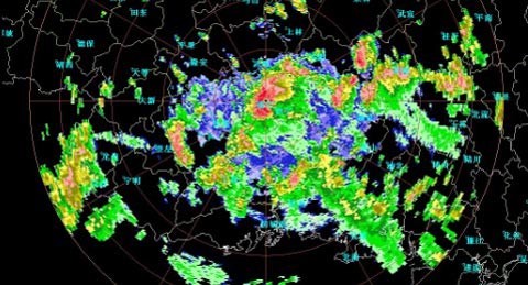 “暴”云团突袭广西 狂风骤雨劈折树腰