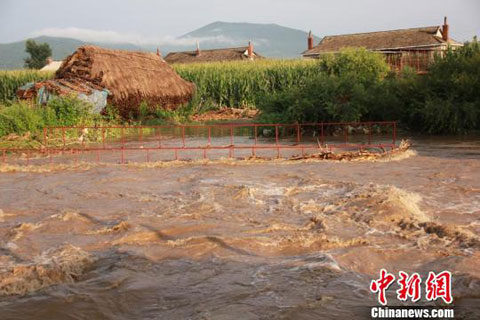 吉林雨水不断 部分河流水库现汛情