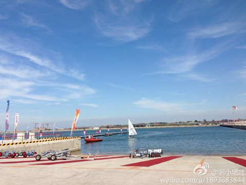 天公作美 全运会帆船乘风破浪
