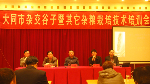 山西大同市农业技术推广站召开了全市杂交谷子暨其它杂粮栽培技术培训会议