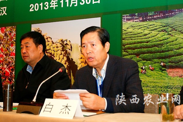 陕西省农业厅总农艺师白杰介绍陕西农业发展总体情况