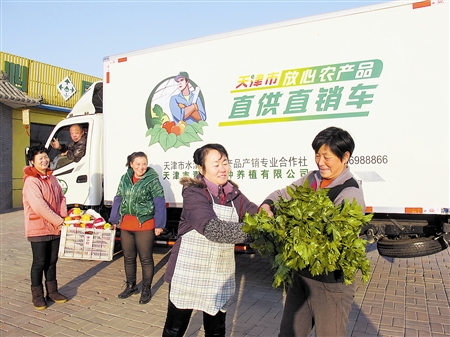 天津开通62辆“放心菜”直供直销车 采摘到上市仅3小时