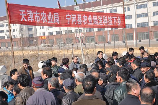 2014年天津市农业局启动送科技下乡活动在宁河县召开
