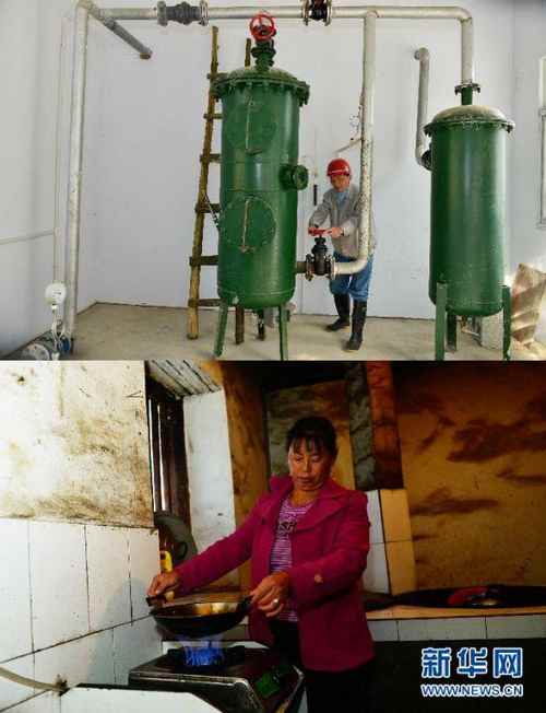 这是10月21日拍摄的湖北省鹤峰县太平镇龙潭村大型沼气工程基地。