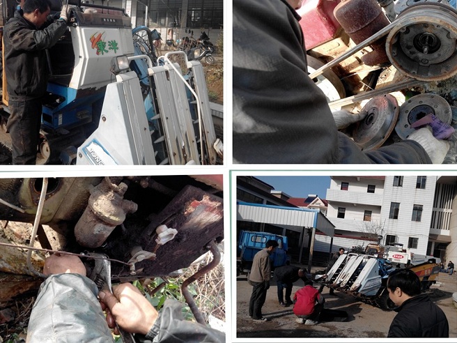 安徽桐城农机冬闲时节忙检修