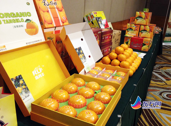 常山胡柚来沪“吆喝” 乡土野果“香飘”上海滩