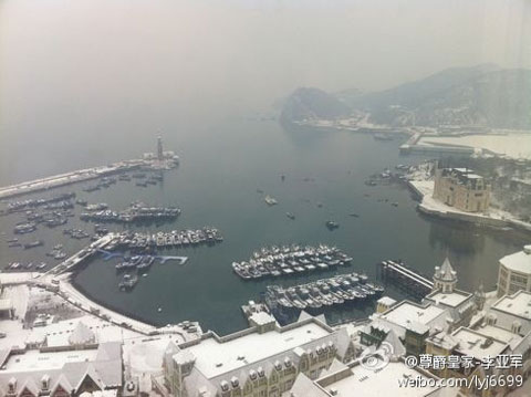 大连降下新年第二场雪