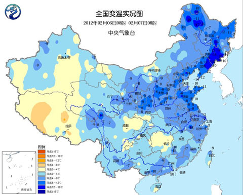 较强冷空气影响我国 南方将再现降水