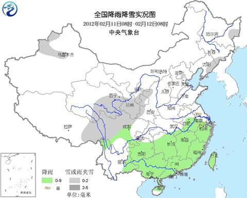 大范围雨雪和冷空气将影响我国中东部