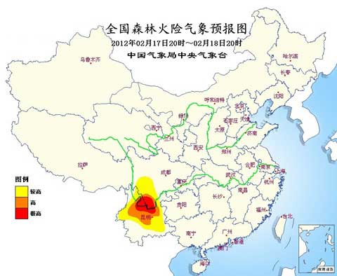 未来一周滇北川南基本无降水 干旱持续火险等级高