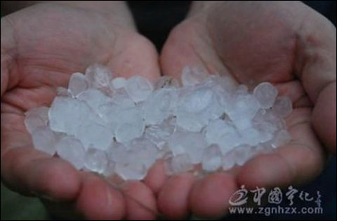 福建中部现暴雨 三明部分遇强对流冰雹满地