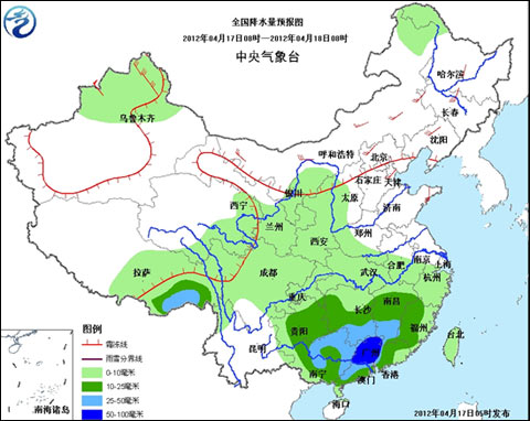 南方强降雨北抬加强 需防范强对流天气