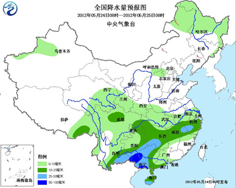主要雨带继续向江南地区伸展 需防地质灾害
