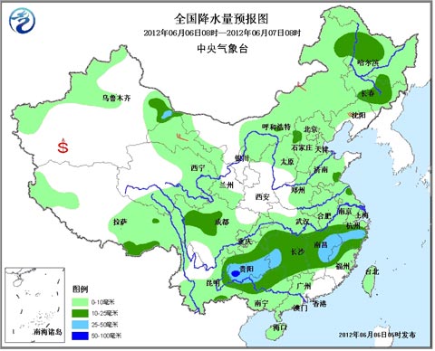 西南江南降雨加强 东北华北雨水范围增大